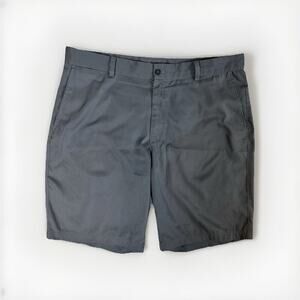 Nike Men’s Gray Golf Dri Fit Flat Front Shorts Mens Size 36 Casual Comfort.